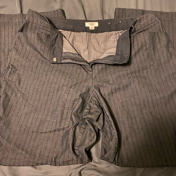 Cato Pinstriped Pants - Picture 3 of 4